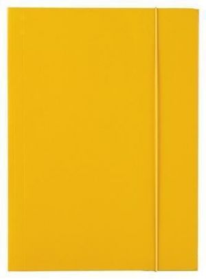 Desky s gumičkou "Economy", 15 mm, karton, A4, žlutá, ESSELTE