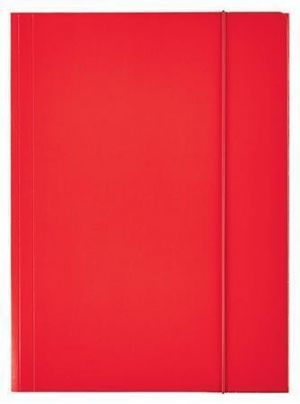 Desky s gumičkou "Economy", 15 mm, karton, A4, červená, ESSELTE