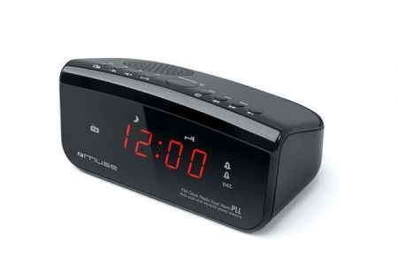 Rádio s hodinami "M-12CR", černá, MUSE