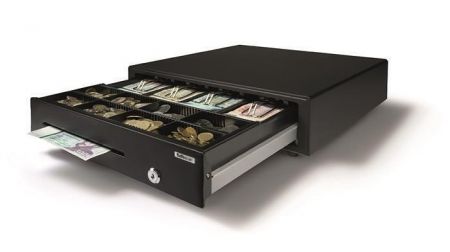 Pokladní zásuvka "SD-4141", 8 x mince, 4 x bankovky, s elektrickým otevíráním, SAFESCAN