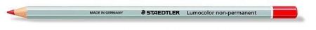 Barevná pastelka "Lumocolor", červená, šestihranná, omnichrom, STAEDTLER