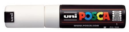 Akrylový popisovač "Posca PC-7M", bílá, 4,5-5,5 mm, UNI