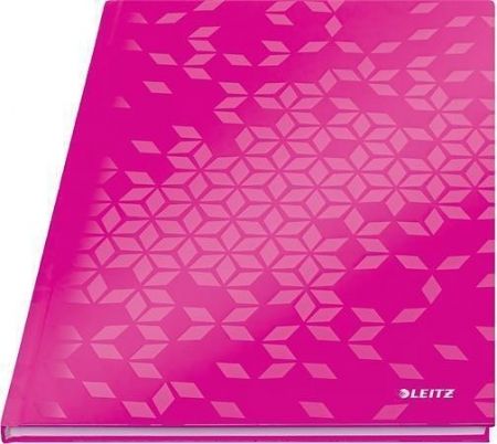 Zápisník "Wow", růžová, linkovaný, A4, 80 listů, lesklá, LEITZ
