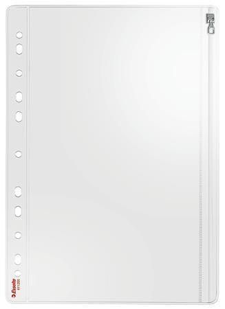 Euroobaly "Zip", se zipem, čirá, A4, 200 mikronů, ESSELTE