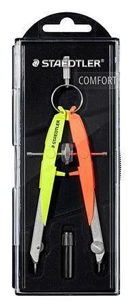 Kružítko "Mars Comfort Neon", 2-dílná sada, vysoká přesnost, žlutá-oranžová, STAEDTLER