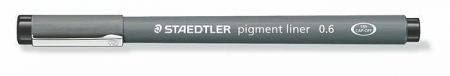 Liner "Pigment Liner", černá, 0,6 mm, STAEDTLER