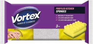 Houba na nádobí "Profiled and Care", 2+1 ks, VORTEX SPONGE320CAREVORTEXNEW
