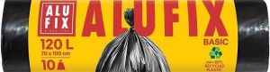 Pytle na odpadky "Economy", černá, 120 l, 10 ks, ALUFIX XMS12010ECONNEW