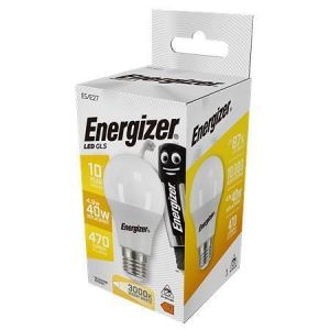 LED žárovka, E27, globe, 4,9W (40W), 470lm, 3000K, ENERGIZER