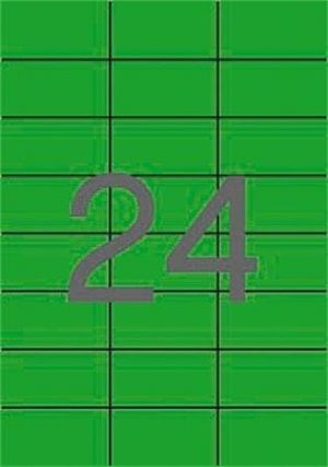 Etiketa, 70 x 37mm, zelená, 480 ks/bal., APLI