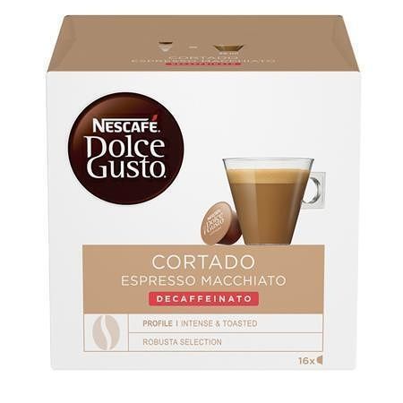 Kapsle do kávovaru, 16 ks, NESCAFÉ "Dolce Gusto Cortrado" bez kofeinu