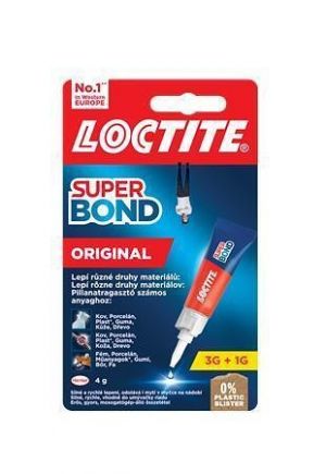 Vteřinové lepidlo "Loctite Super Bond Original", 4 g, HENKEL
