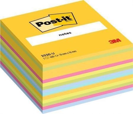 Samolepicí bloček, mix barev, 76 x 76 mm, 450 listů, 3M POSIT 7100172383