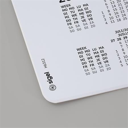 Stolní podložka "Pastel", 595 x 410 mm, 3 roční a týdenní kalendář, SIGEL H6312