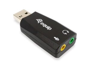 Audio adaptér "Life", 3,5mm jack-to-USB převodník, EQUIP 245320