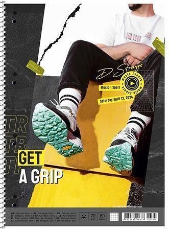 Spirálový sešit "Get a Trip", mix motivů, A4+, linkovaný, 80 listů, SHKOLYARYK A4-080-6520