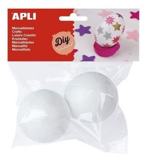 Polystyrenové koule, 60 mm, APLI "Crerative"