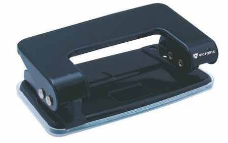 Děrovačka, černá, na 10 listů, VICTORIA