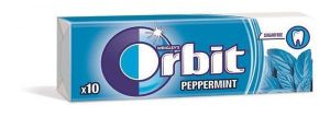Žvýkačky, 14g, ORBIT "Peppermint dragees"