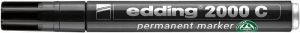 Permanentní popisovač "2000", černý, 1,5-3mm, kuželový hrot, EDDING