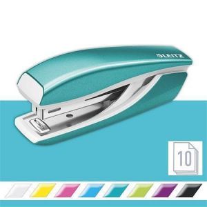 Sešívačka "Nexxt Wow 5528", ledově modrá, mini, No.10, 10 listů, kov, LEITZ