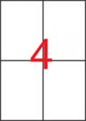 Etiketa, bílá, 105 x 148mm, voděodolná, polyester, 80ks/bal., APLI