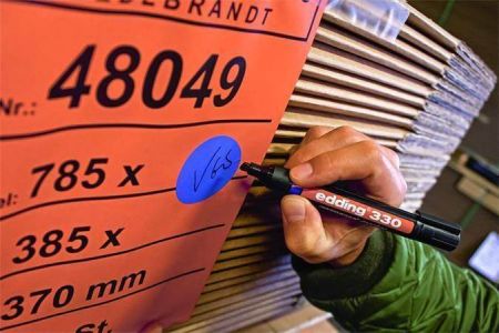 Permanentní popisovač "ED 330", mix barev, 1-5mm, klínový hrot, EDDING