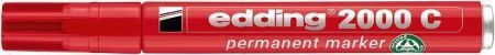 Permanentní popisovač "2000", červená, 1,5-3mm, kuželový hrot, EDDING