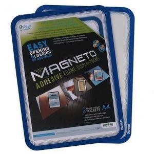Prezentační kapsa "Magneto", modrá, samolepící, A4, TARIFOLD