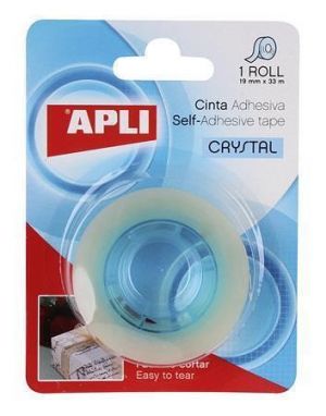 Lepicí páska, 19mm x 33m, APLI "Crystal"