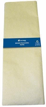 Balící papír, hnědý, v listech, 80x120 cm, 10 listů, VICTORIA