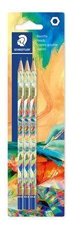 Grafitová tužka "170 BK3-2", 3 ks, sada Multivesmír 2, HB, šestihranná, STAEDTLER 170BK3E2