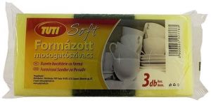 Houba na nádobí  "Soft", tvarovaná, 3 ks, TUTI