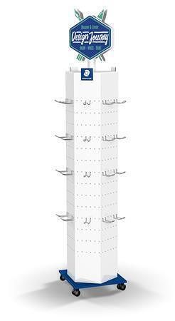 Stojan "Design Journey", kov, 192 x 40 x 40 cm, prázdný, STEADTLER LR DJTOWER