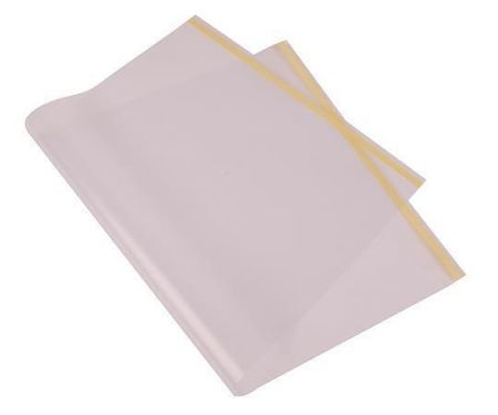 Obal na knihu, průhledná, se samolepícím pásem, 45x25 cm