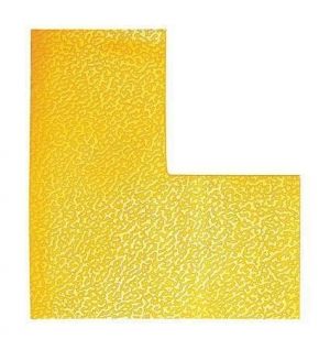Podlahový piktogram "L", žlutá, 100 mm, DURABLE 170204