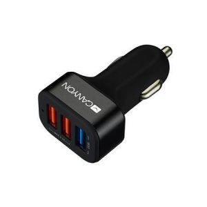 Nabíječka do auta "C-07", 3x USB, QC 3.0, 2,1A, CANYON CNE-CCA07B