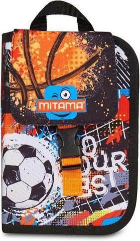 Penál plný "4Zip", basketbal/fotbal, MITAMA 64852