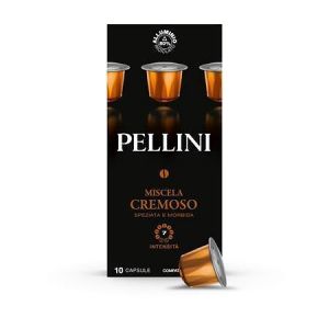 Kávové kapsle "Cremoso", kompatibilní s Nespresso, 10 ks, PELLINI 329920191