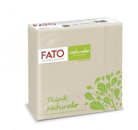 Ubrousky "Natural Style", havana brown, 1/4 skládání, 33 x 33 cm, FATO 82595000