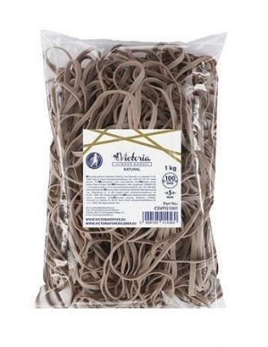 Gumička, 100x5 mm, VICTORIA, 1 kg, přírodní barva