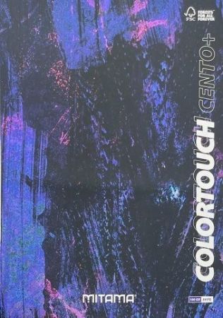 Sešit "Color Touch", A4+, linkovaný s okraji, 52+2 listů, černá-fialová, MITAMA 62176-9015
