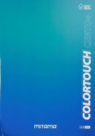 Sešit "Color Touch", A4+, linkovaný s okraji, 52+2 listů, modrá-zelená, MITAMA 62176-90151