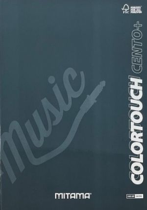 Sešit "Color Touch", A4+, linkovaný s okraji, 52+2 listů, černá, MITAMA 62176-90145