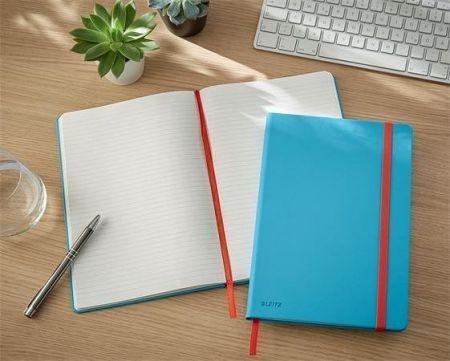 Poznámkový sešit "Cosy Soft Touch", matně modrá, linkovaný, B5, 80 listů, tvrdé desky, LEI