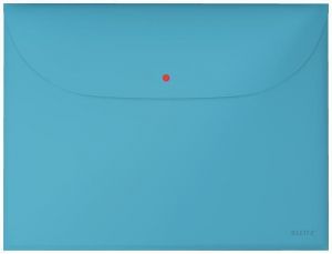 Desky na dokumenty "Cosy", matně modrá, A4, PP, s drukem, 2 kapsy, LEITZ