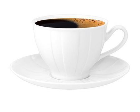 Šálek s podšálkem "Oslo", bílá, 10 cl, sada 6 ks, ROTBERG 1210OSL002