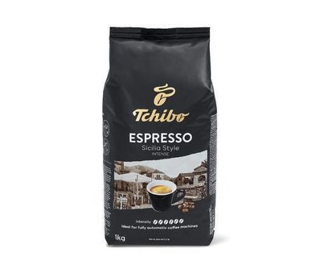 Káva "Sicilia", pražená, zrnková, 1000 g, TCHIBO