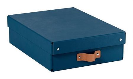 Úložný box "Puro", oceánově modrá, velikost M - nízký, 2 ks/balení, LEITZ 61480068