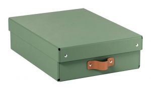 Úložný box "Puro", šalvějově zelená, velikost M - nízký, 2 ks/balení, LEITZ 61480050